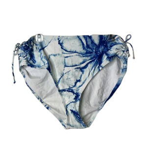 NEW! CALIA BIKINI Bottom Tie Dye Bathing Suit Size XL Adjustable sides